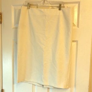 United Colors of Benetton Cream Pencil Skirt
